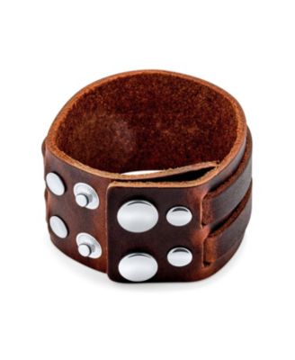 Hip Hop Wrap Bracelet Retro Biker Punk Rocker Leather Wristband