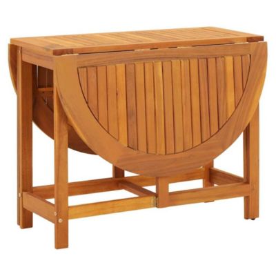 Patio Table 51.1"x35.4"x28.3" Solid Acacia Wood