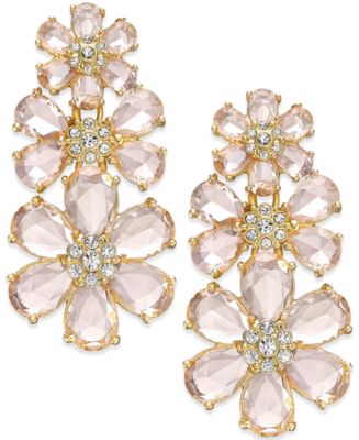 kate spade new york At First Blush Drama Flower Earrings - Jewelry ...