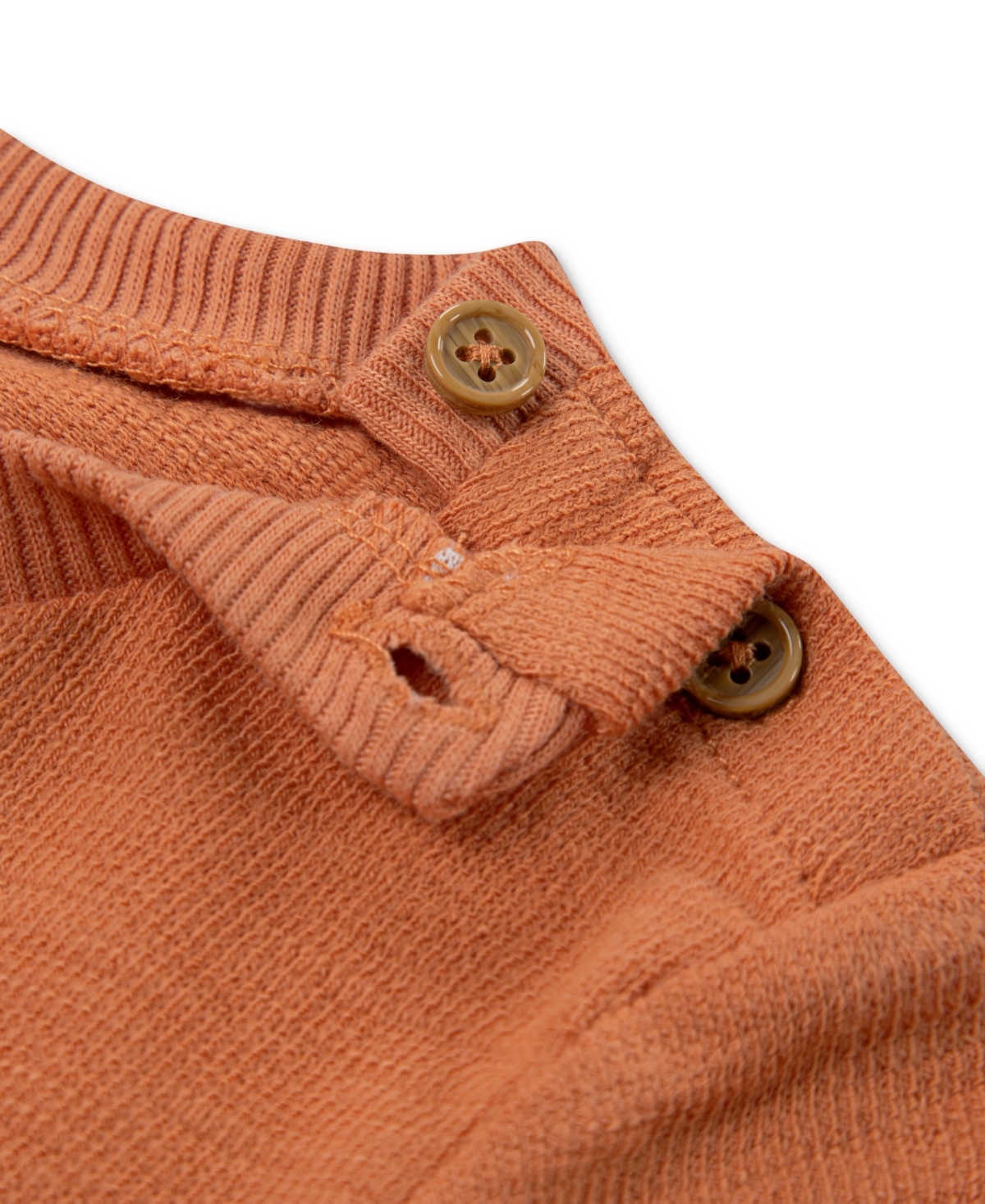 Huggies Baby Crepe Knit Jersey T-shirt & Shorts, 2 Piece Set In Tangerine