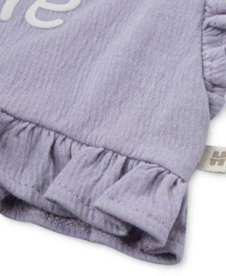 Baby Girls Bodysuit, Top & Shorts, 3 Piece Set