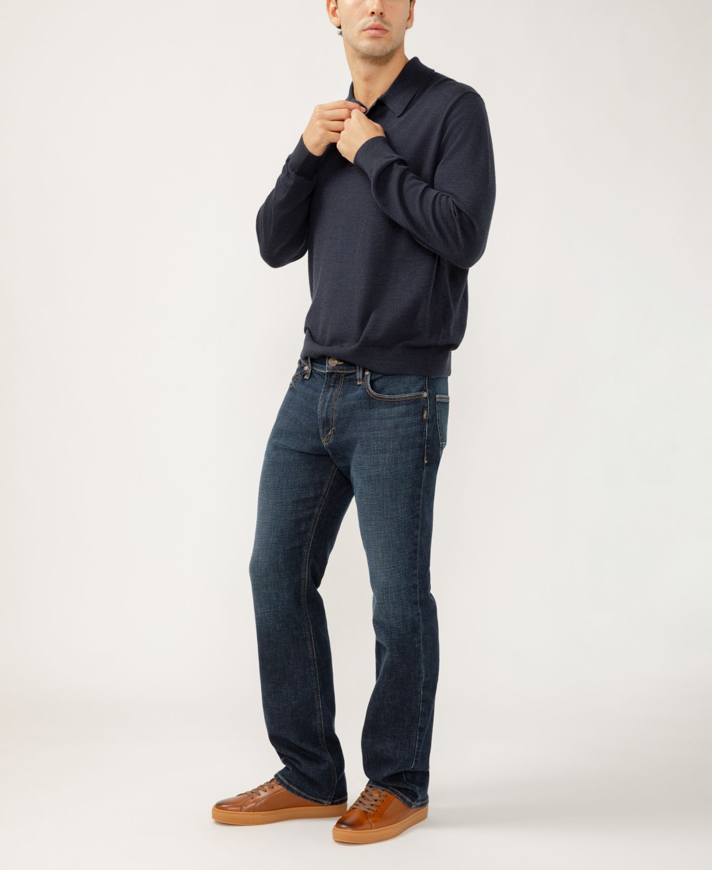 Мужские джинсы Silver Jeans Co. Jace Slim Fit, цвет: Индиго — фото 7
