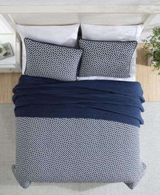 Lockridge Reversible 3-Pc. Quilt Set, Full/Queen