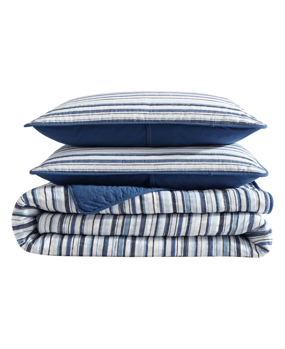 Nautica Pembrook Reversible 2-pc. Quilt Set, Twin In Captains Blue,white