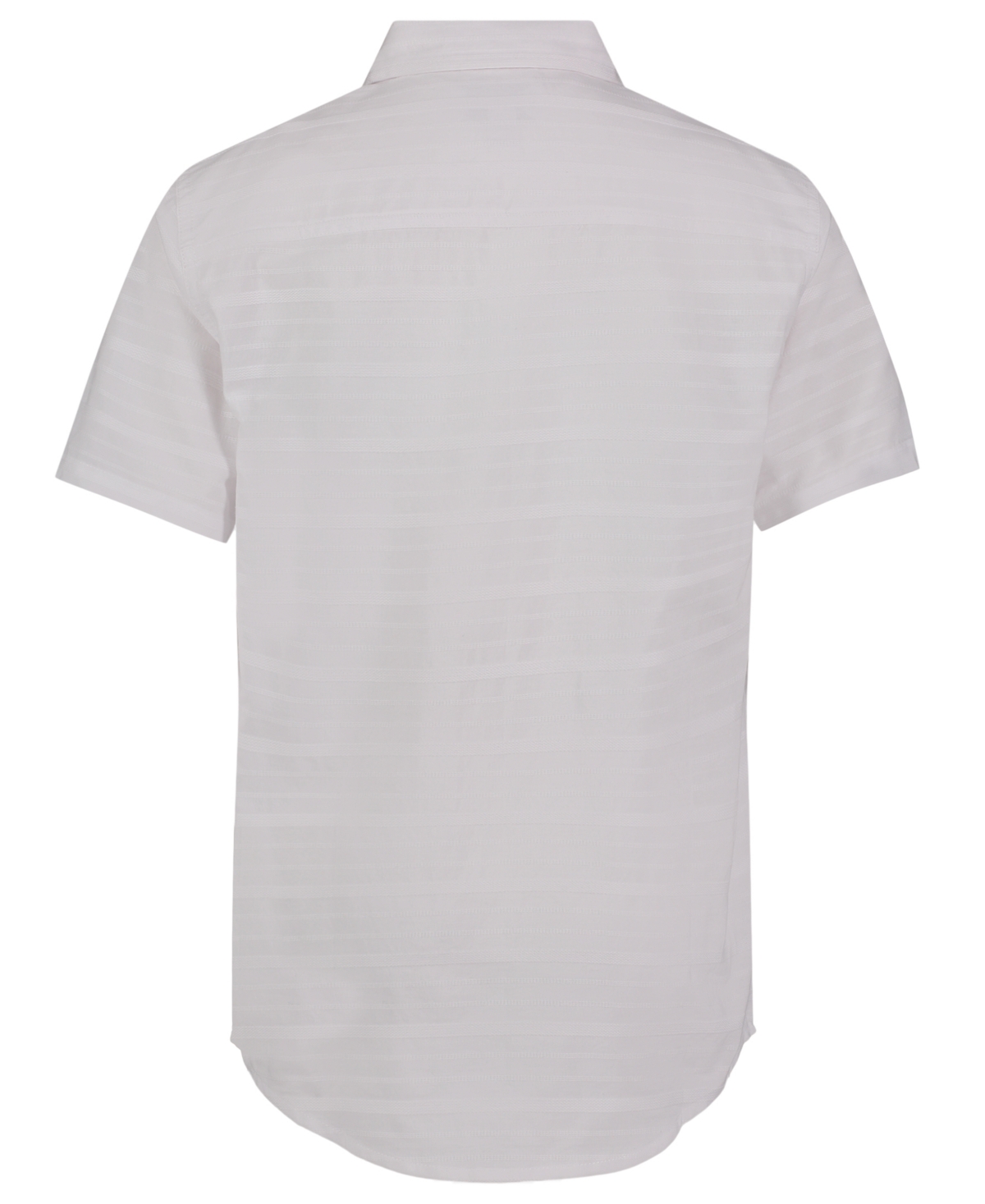 Calvin Klein Big Boys Variegated Dobby Shirt In White