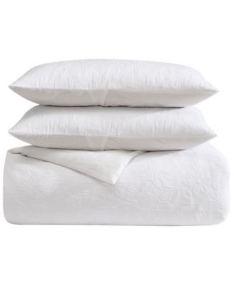 Seaside Floral Jacquard 2-Pc. Duvet Cover Set, Twin