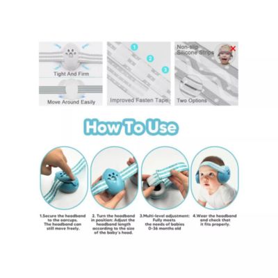 Baby Earmuffs for Noise Cancelling, Super Lightweight Ultra Soft to Prevent Irritation Baby Ear Protection, Headphones for Babies with Travel Bag