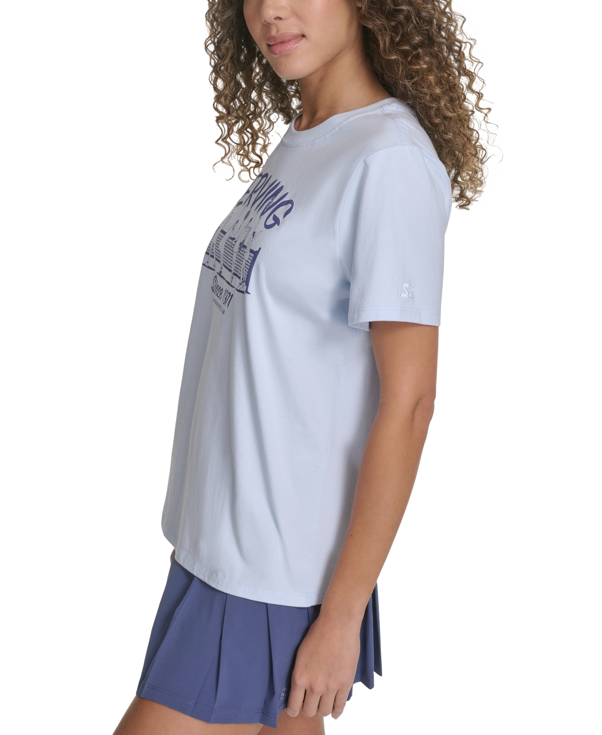 Starter Women's Cotton Retro Tennis Graphic T-shirt In Blue