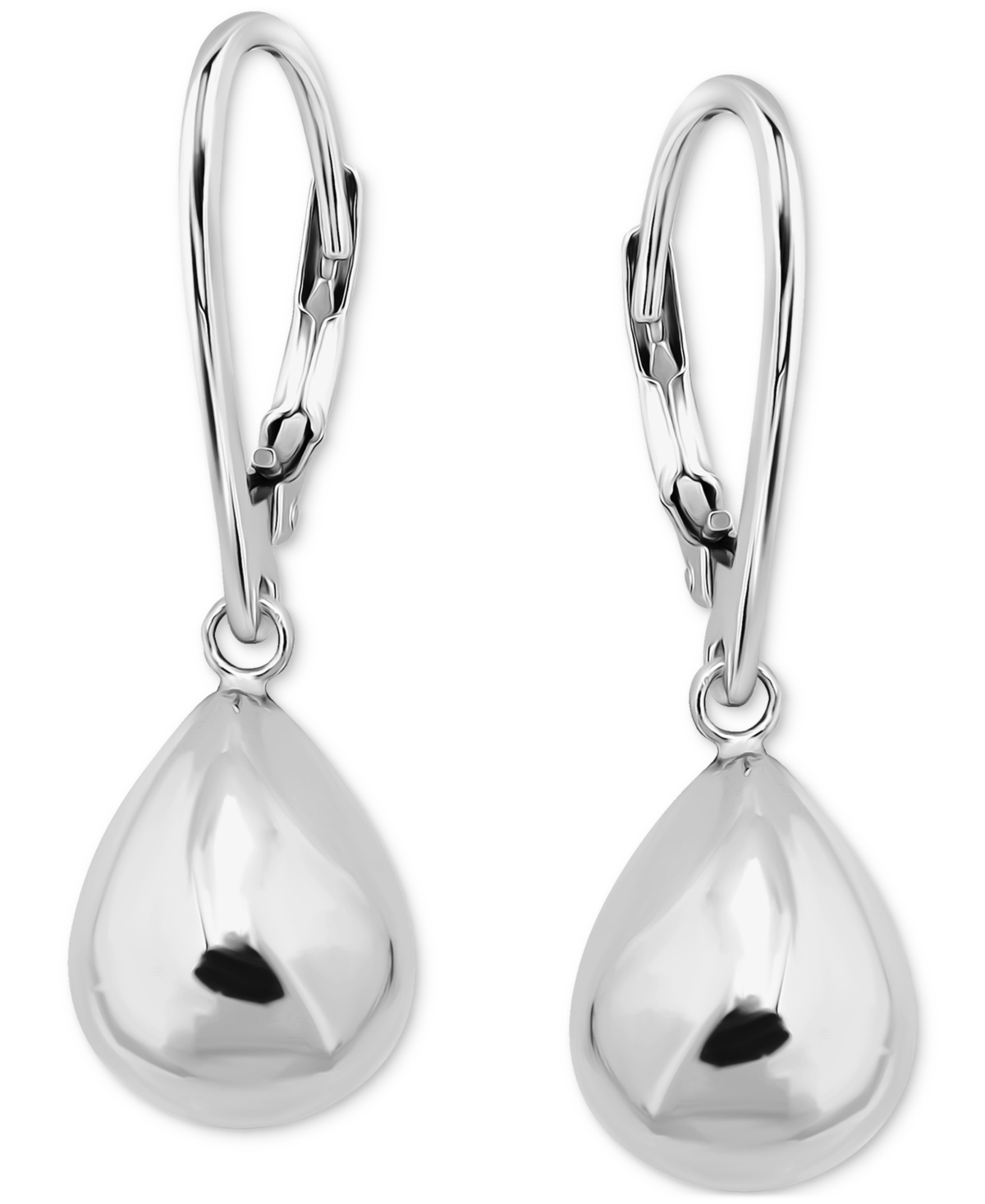 GIANI BERNINI TEAR-SHAPE DROP EARRINGS IN STERLING SILVER OR 18K GOLD OVER STERLING SILVER, EXCLUSIVELY AT MACY'S 
