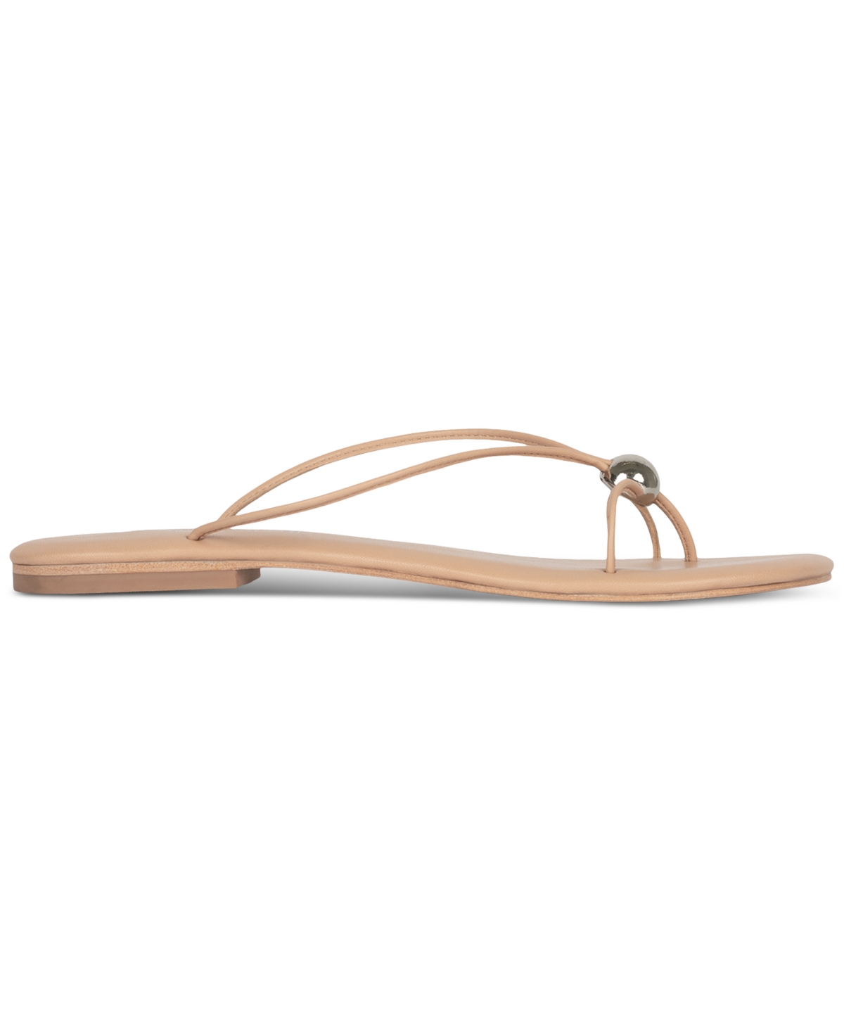 Shop Jeffrey Campbell Cherished Dome-stud Strappy Flat Sandals In Buff,silver