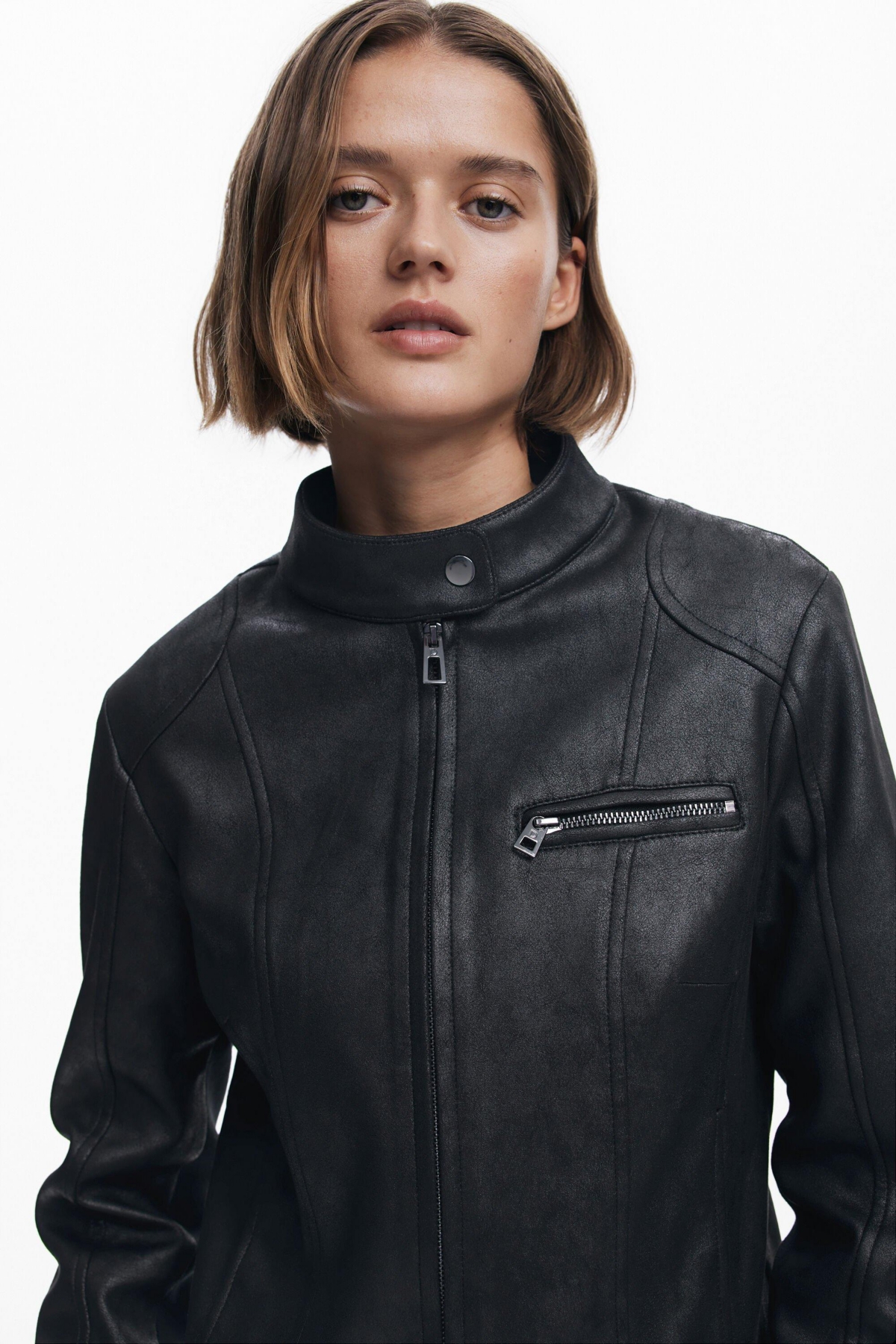 DESIGUAL WOMEN'S MANDARIN COLLAR JACKET 