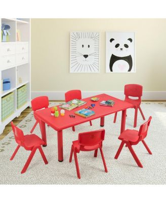 6-pack Kids Plastic Stackable Classroom Chairs