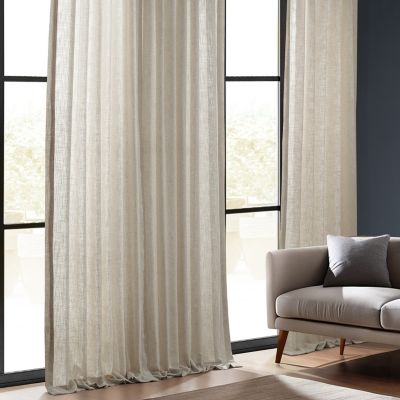 Heavy Faux Linen Curtain