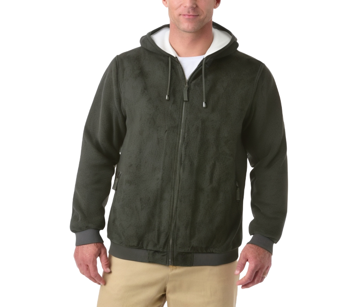 Big & Tall Explorer Plush Fleece Hoodie - Blackberry