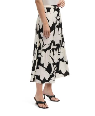 Women s Tiered Flowy Midi Skirt