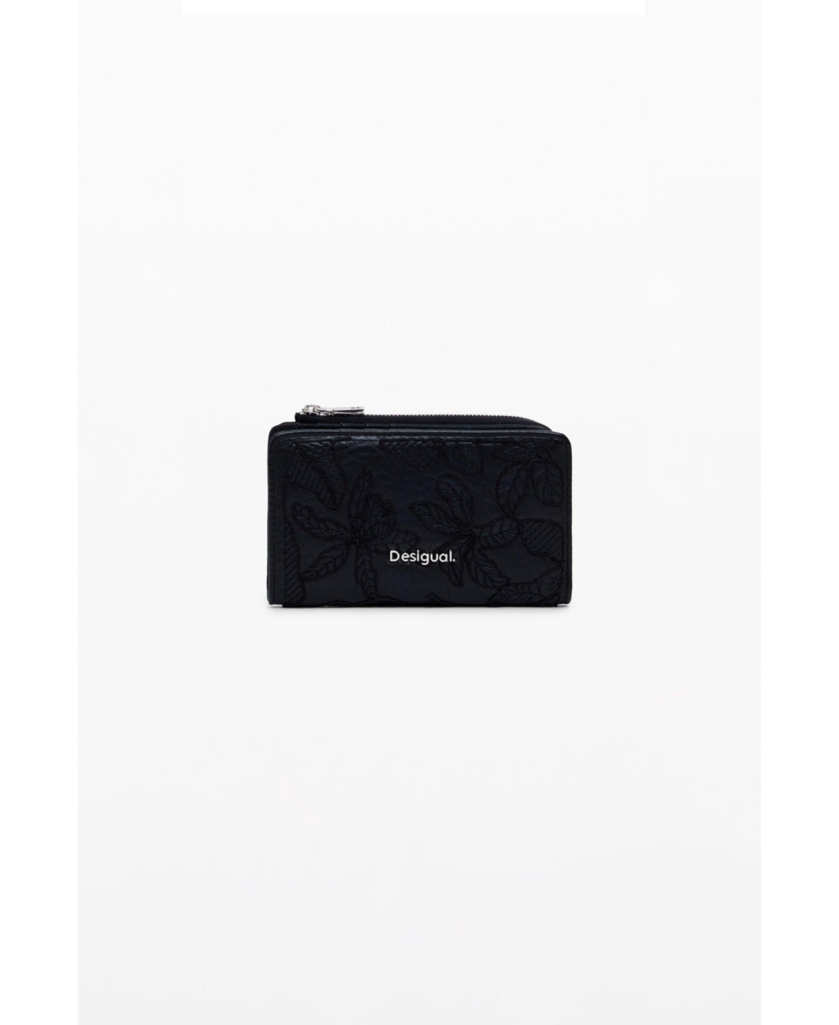 Women's Small embroidered purse - Black