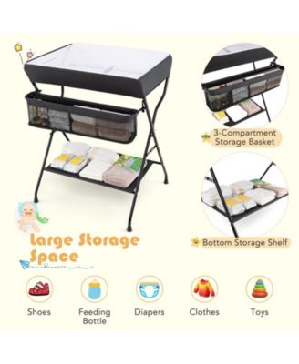 Baby Storage Folding Diaper Changing Table