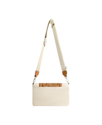 Woven Flap Crossbody Bag