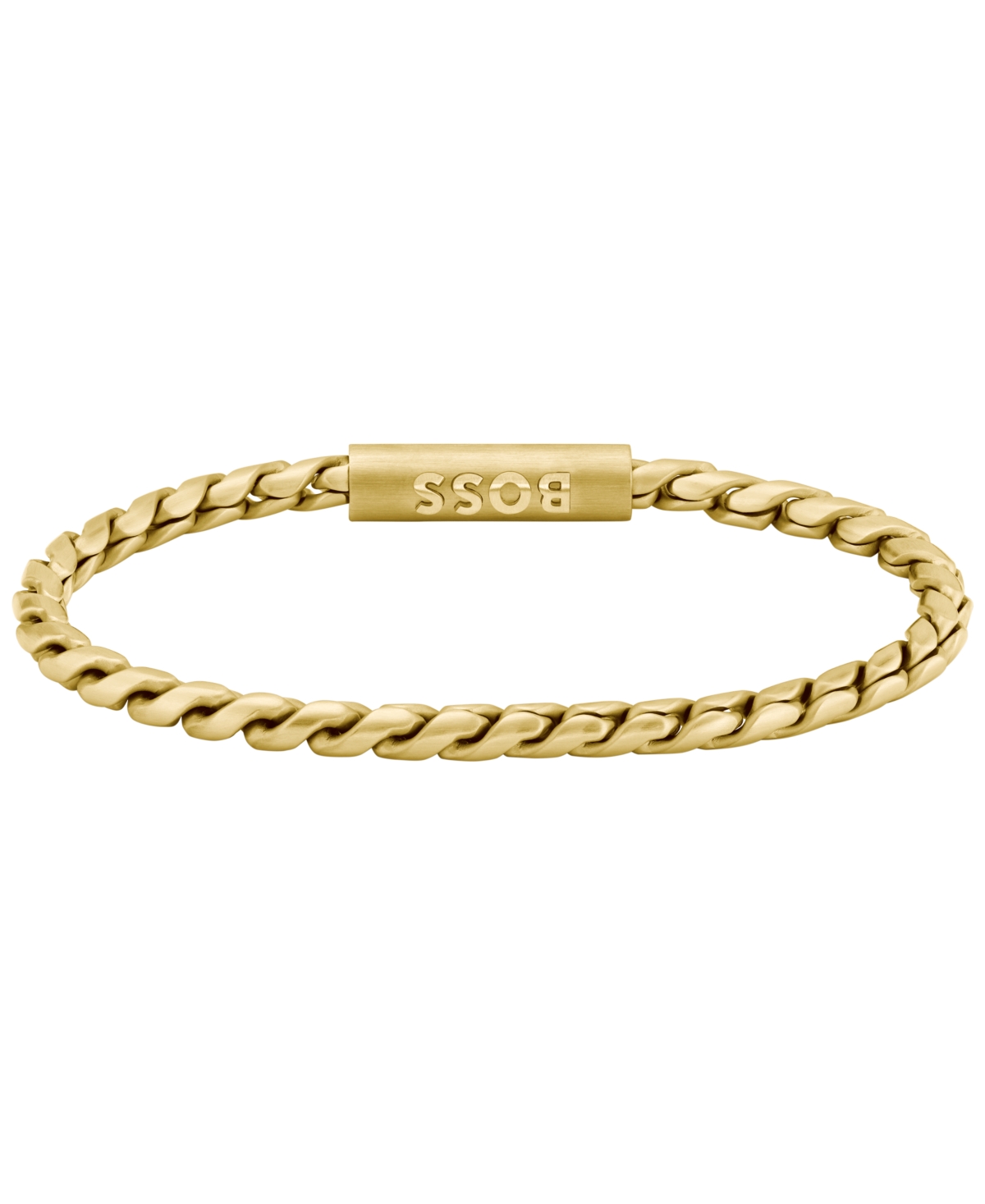 HUGO BOSS MEN'S DORAN IONIC GOLD-PLATED CHAIN BRACELET