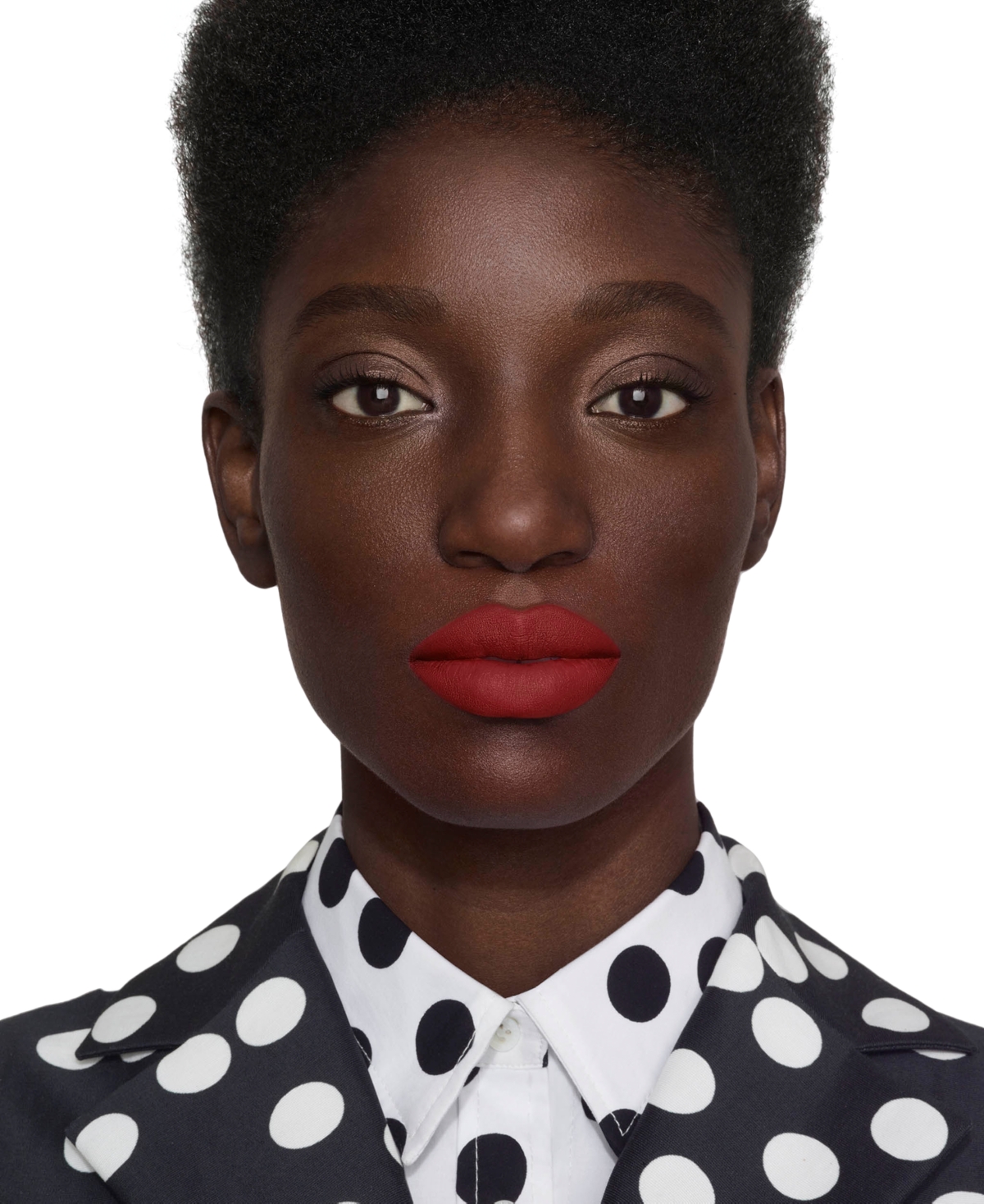 Carolina Herrera Fabulous Kiss Matte Refillable Lipstick & Love Karma Lipstick Cap In 415- Birthday Red