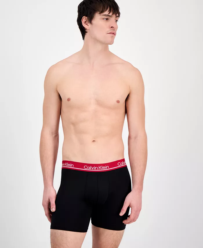 Men's Microfiber Plus Moisture-Wicking Boxer Briefs Underwear, Pack of 3 - thumbnail 2