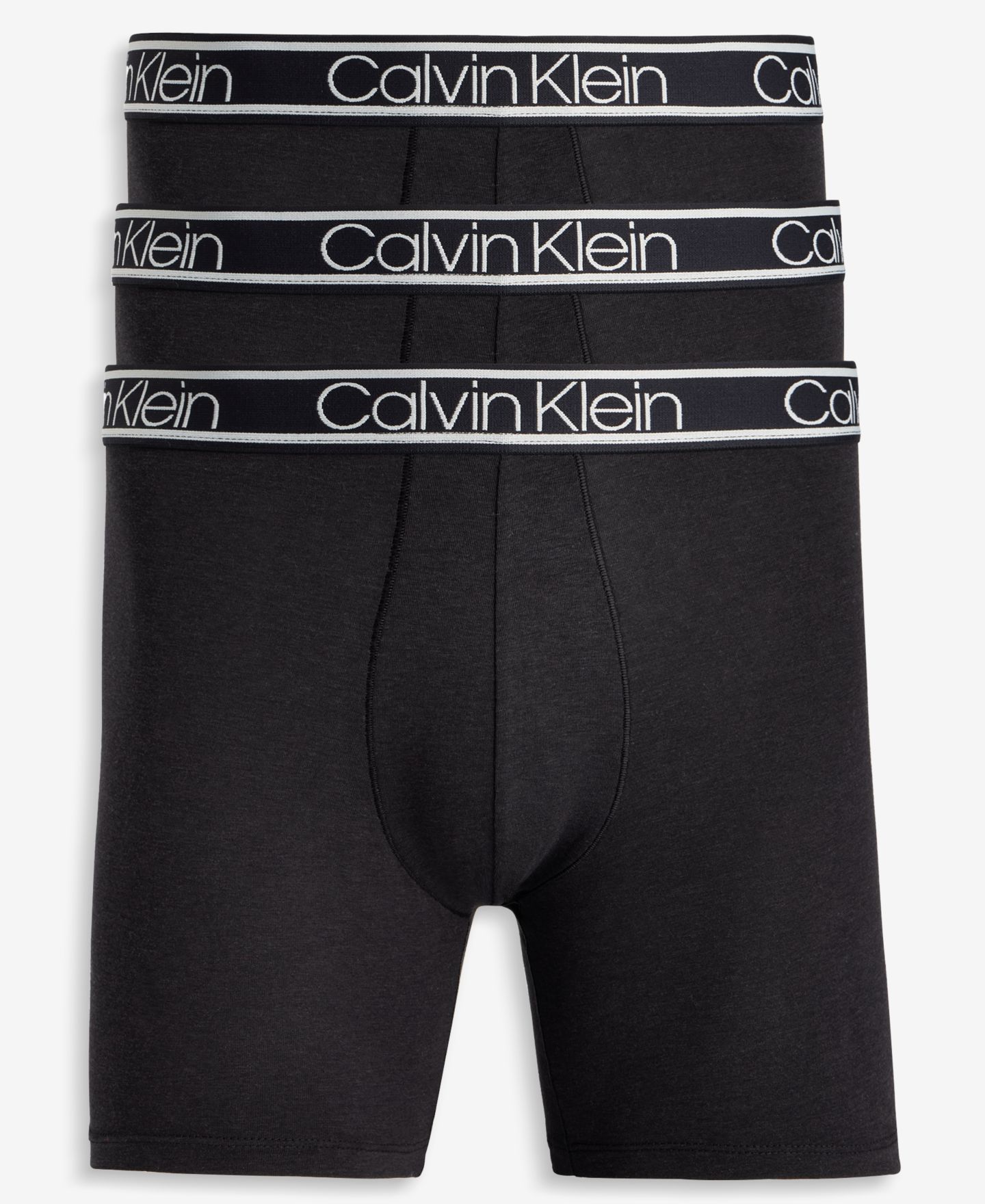Трусы-боксеры Comfort для мужчин, с логотипом — Calvin Klein, цвет: Чёрный — фото 1