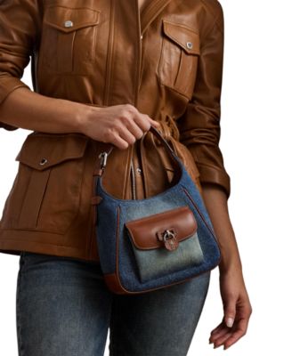 Lauren Ralph Lauren - Tanner Washed Denim Mini Shoulder Bag