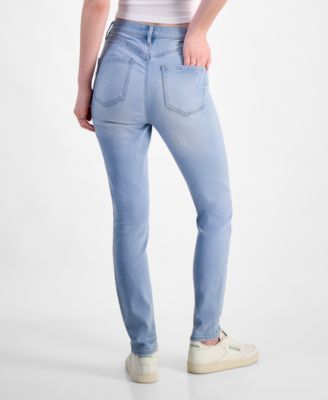 Juniors' 5-Button High Waisted Curvy Skinny Jeans