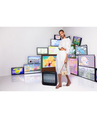 Women's Meera Cotton Crewneck Eyelet Top