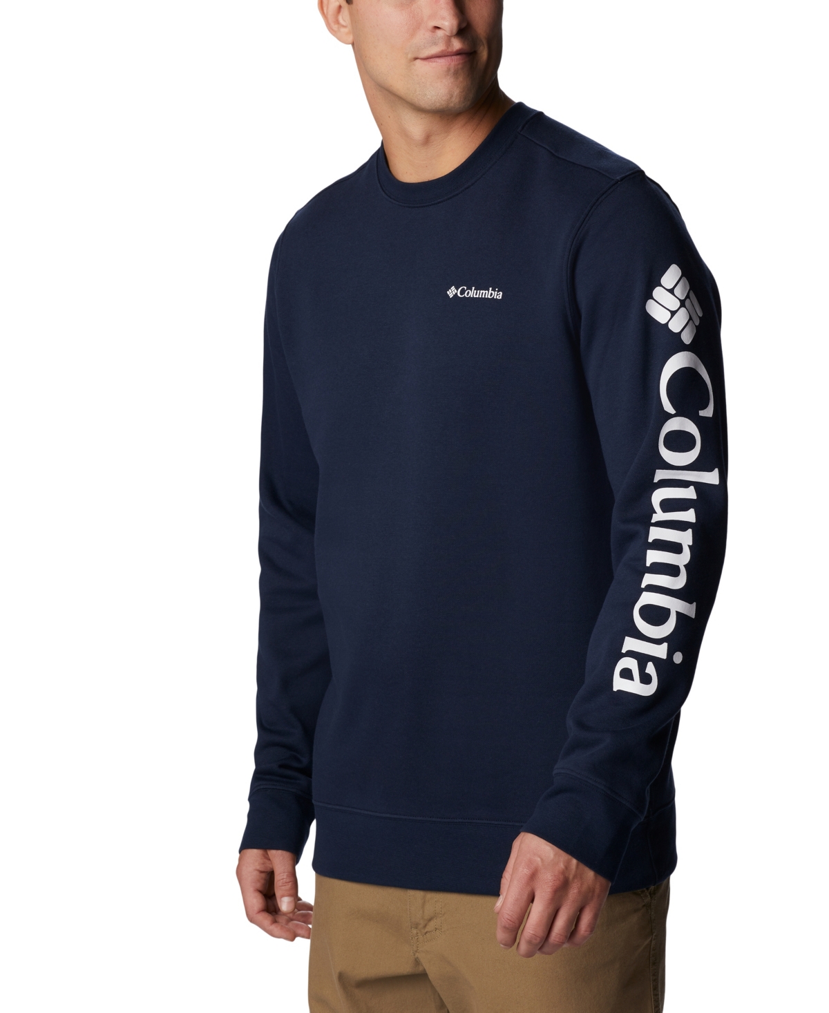 COLUMBIA MEN'S GEM LOGO TREK CREW SWEATSHIRT 