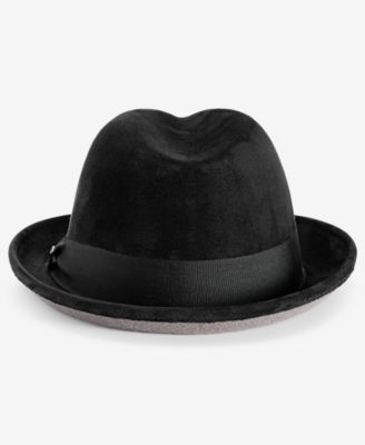 Men's Classic Faux-Suede Fedora Hat