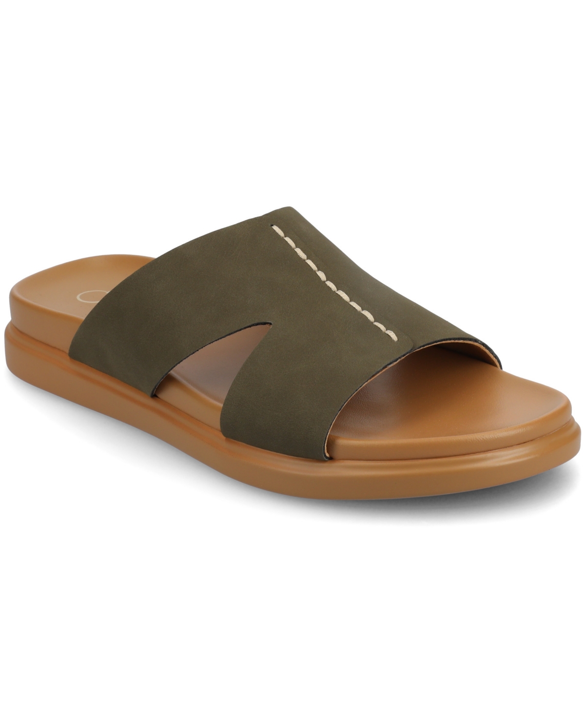 Journee Collection Womens Misey Flat Sandals In Olive