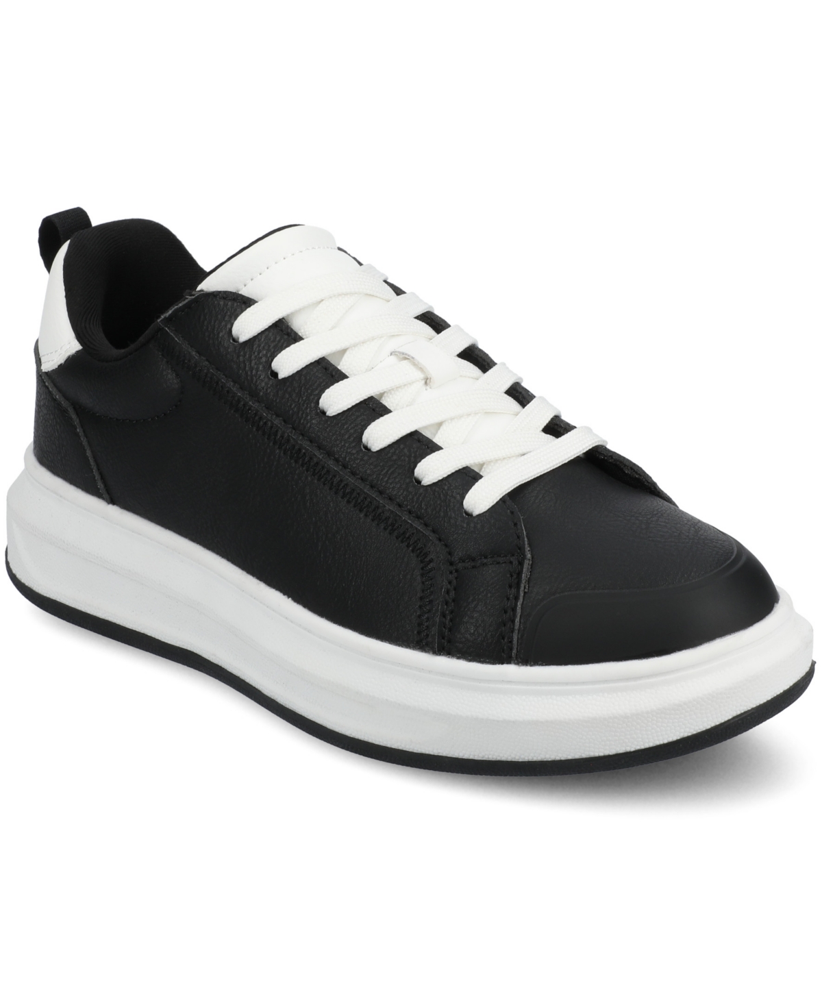 Journee Collection Meeya Woven Casual Sneaker In Black