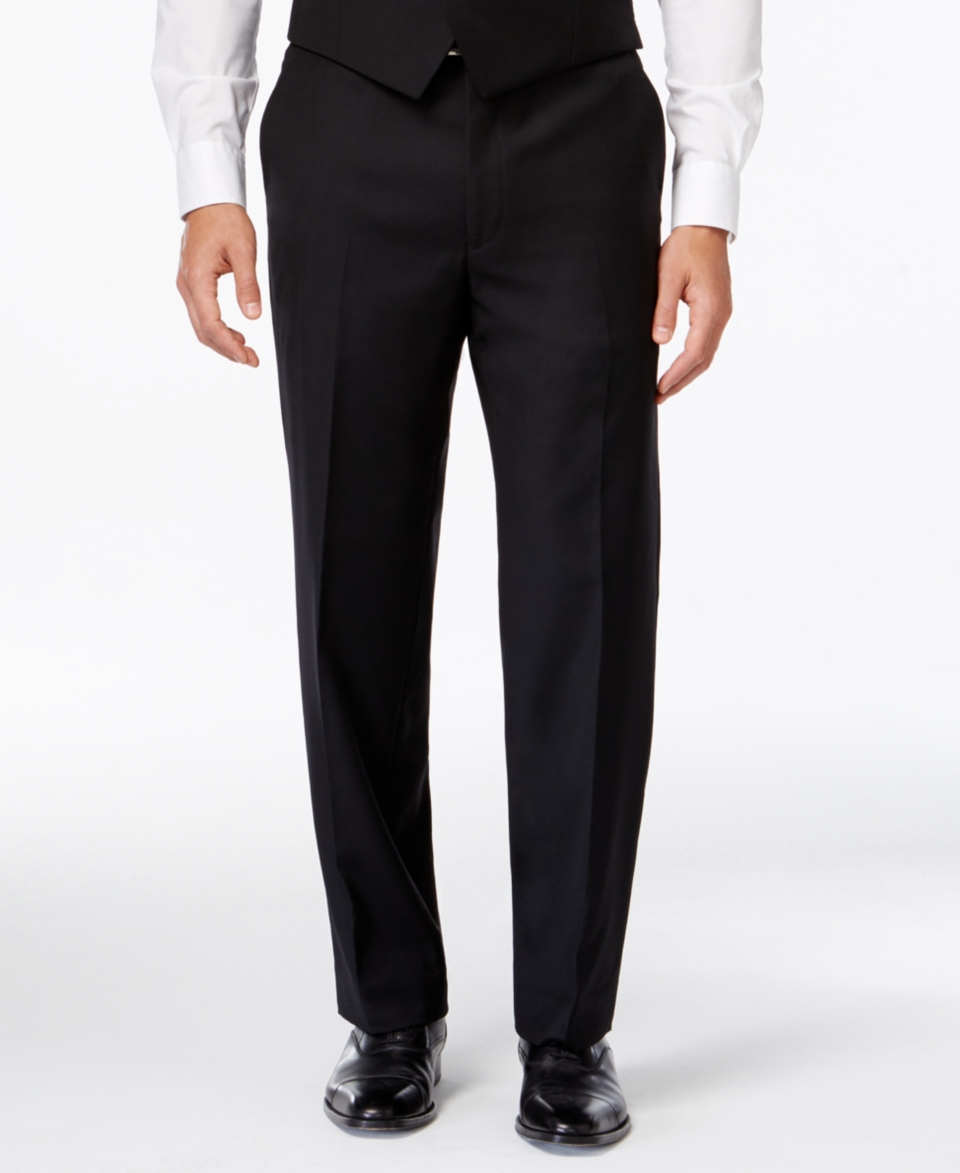 Lauren Ralph Lauren Black Solid Classic Fit Dress Pants   Suits & Suit