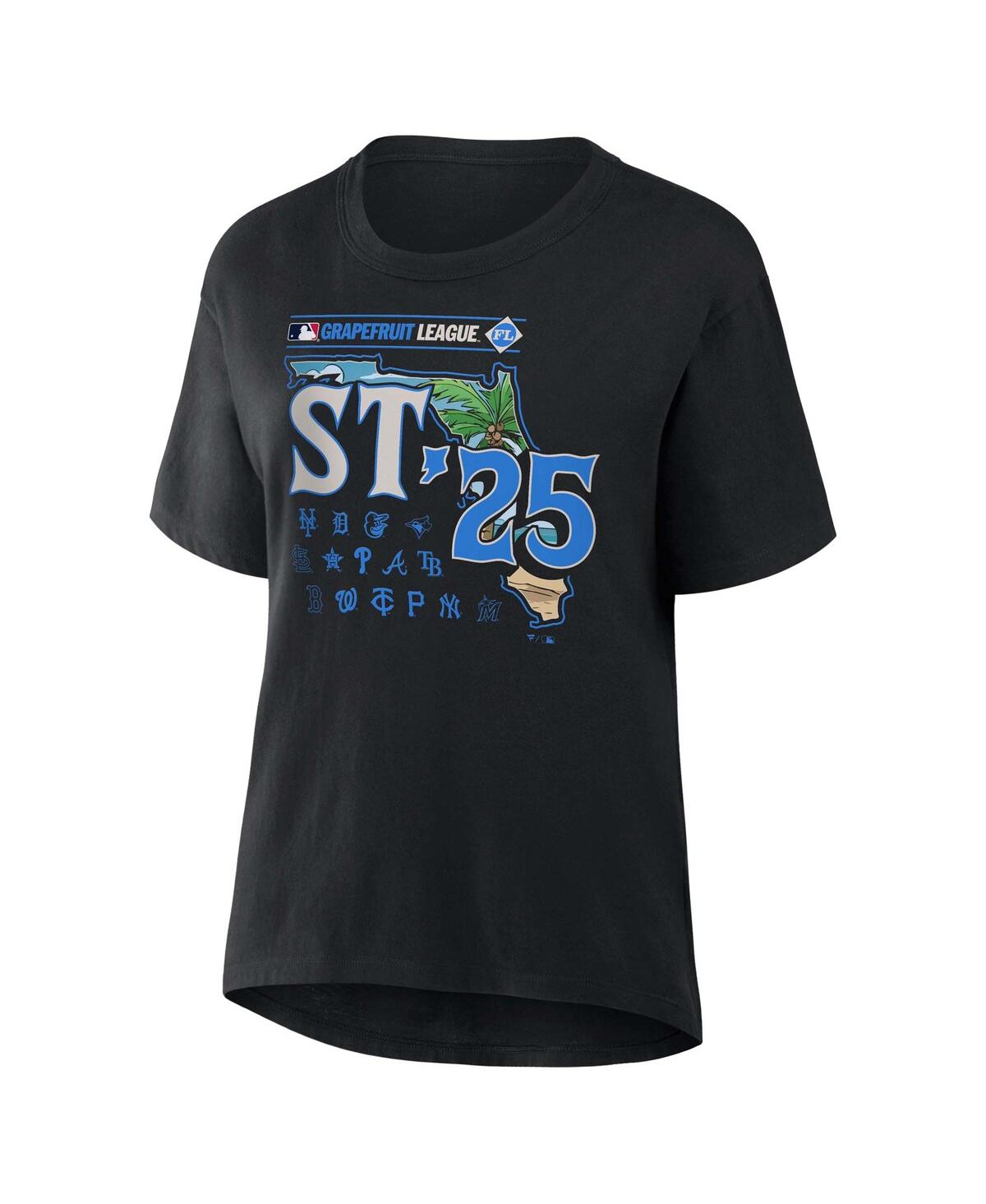 Fanatics Women's Black Mlb 2025 Spring Training Grapefruit League T-shirt In Black
