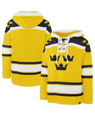 '47 Brand - Men's Gold Sweden 2025 4 Nations Face-Off Superior Lacer Pullover Hoodie