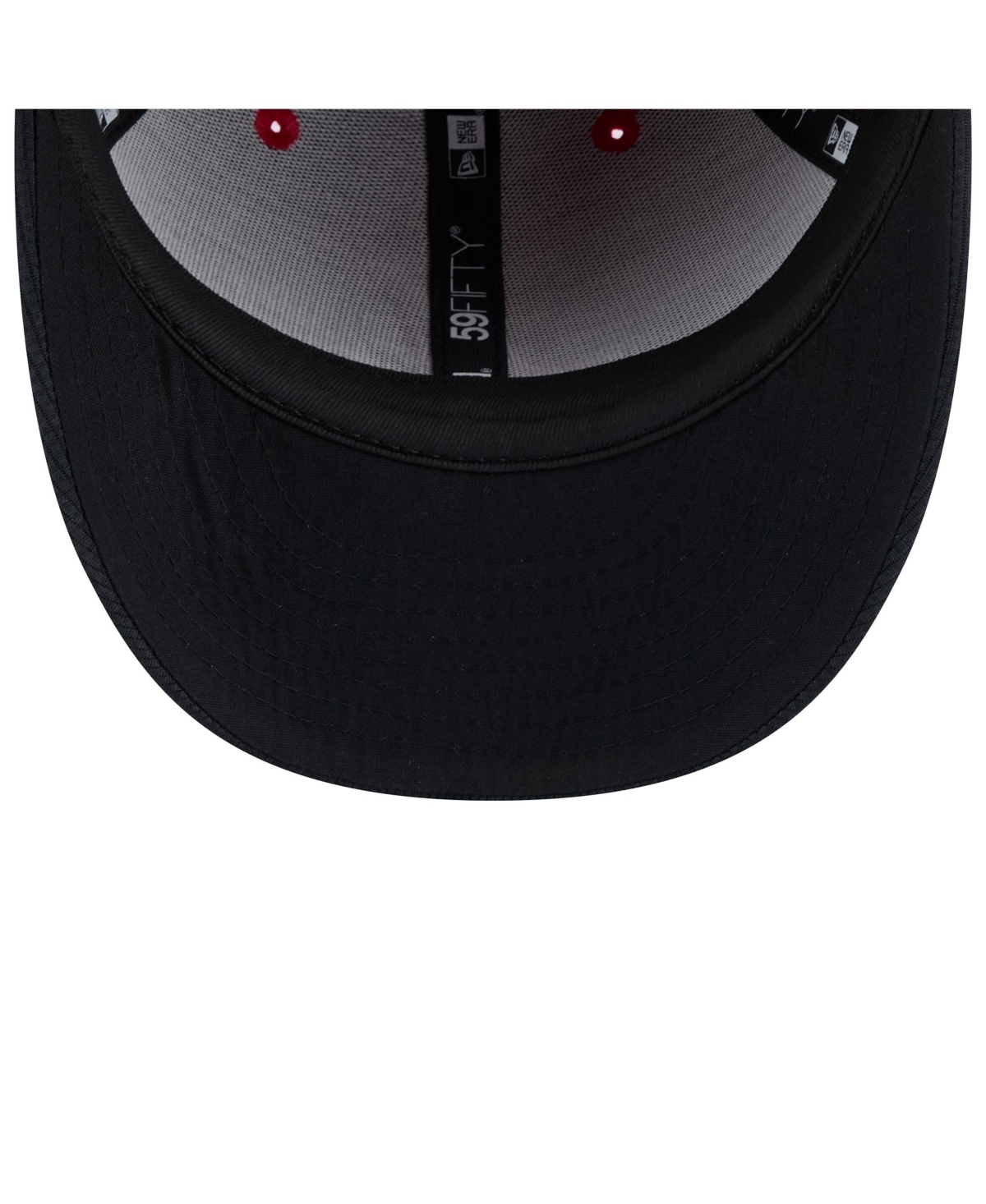 Shop New Era Men's Red/navy Atlanta Braves 2025 Spring Training Low Profile 59fifty Fitted Hat In Red,navy