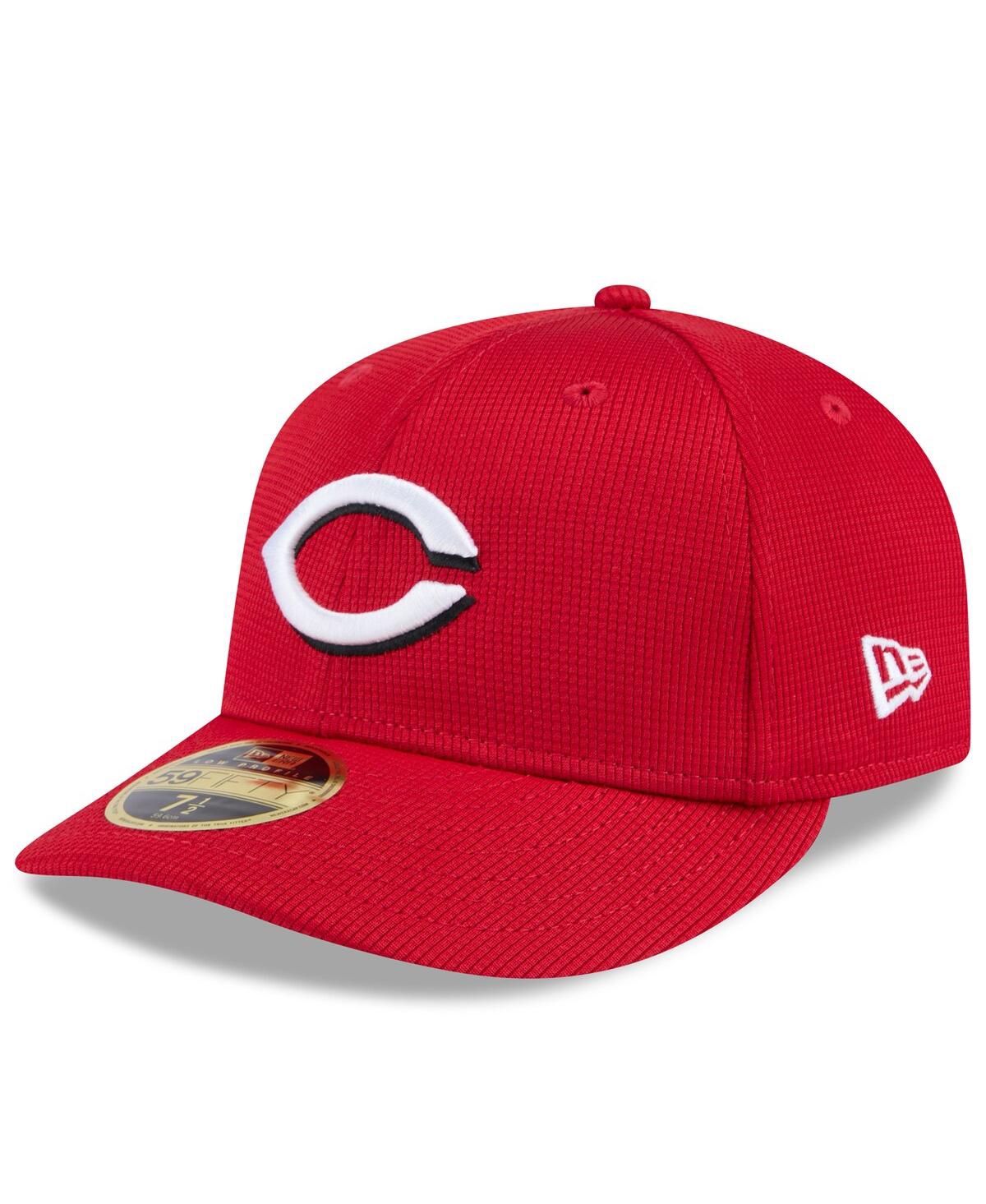 New Era Men's Red Cincinnati Reds 2025 Spring Training Low Profile 59fifty Fitted Hat In Red