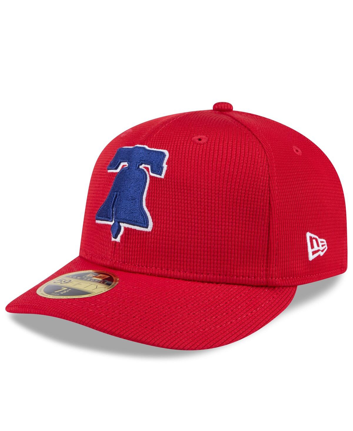 New Era Men's Red Philadelphia Phillies 2025 Spring Training Low Profile 59fifty Fitted Hat In Red