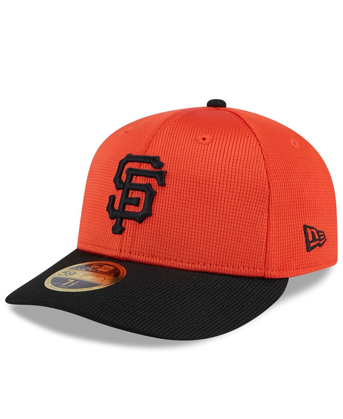 New Era Men's Orange/black San Francisco Giants 2025 Spring Training Low Profile 59fifty Fitted Hat In Orange,black