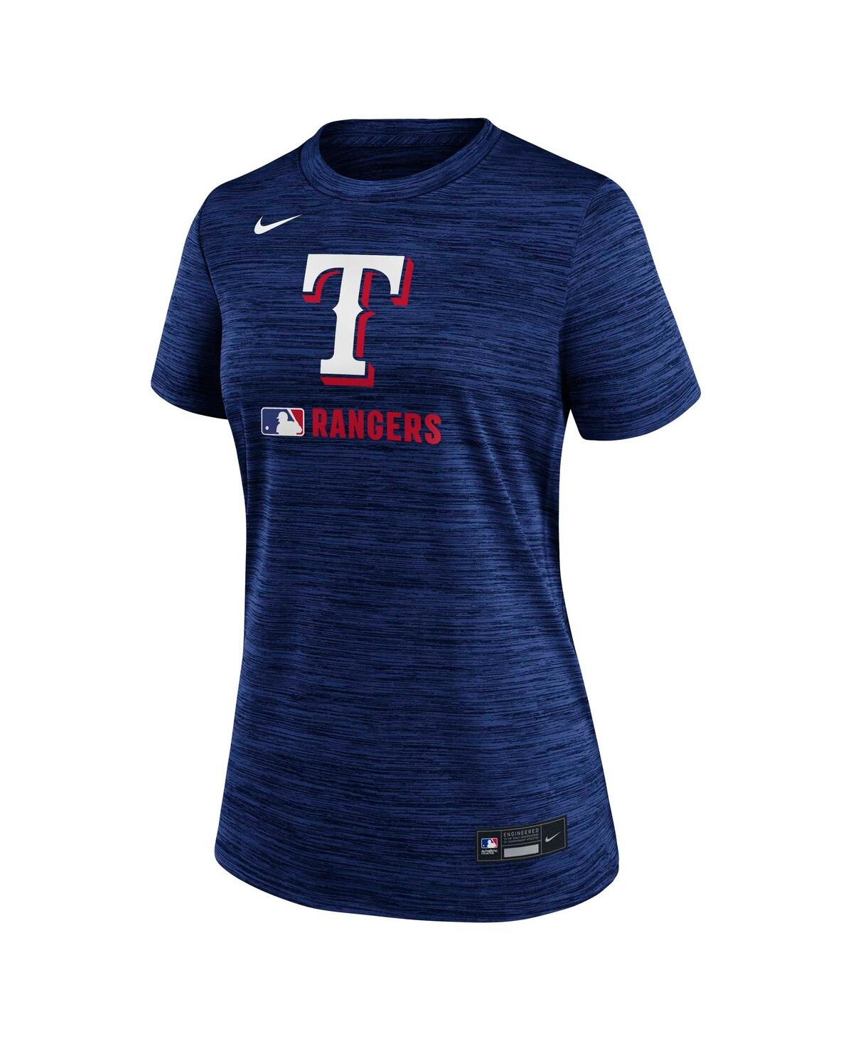 Nike Women's Royal Texas Rangers Authentic Collection Velocity Performance T-shirt In Royal