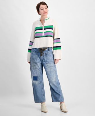 Free People - Women's Cotton Moxie Low-Slung Barrel Jeans