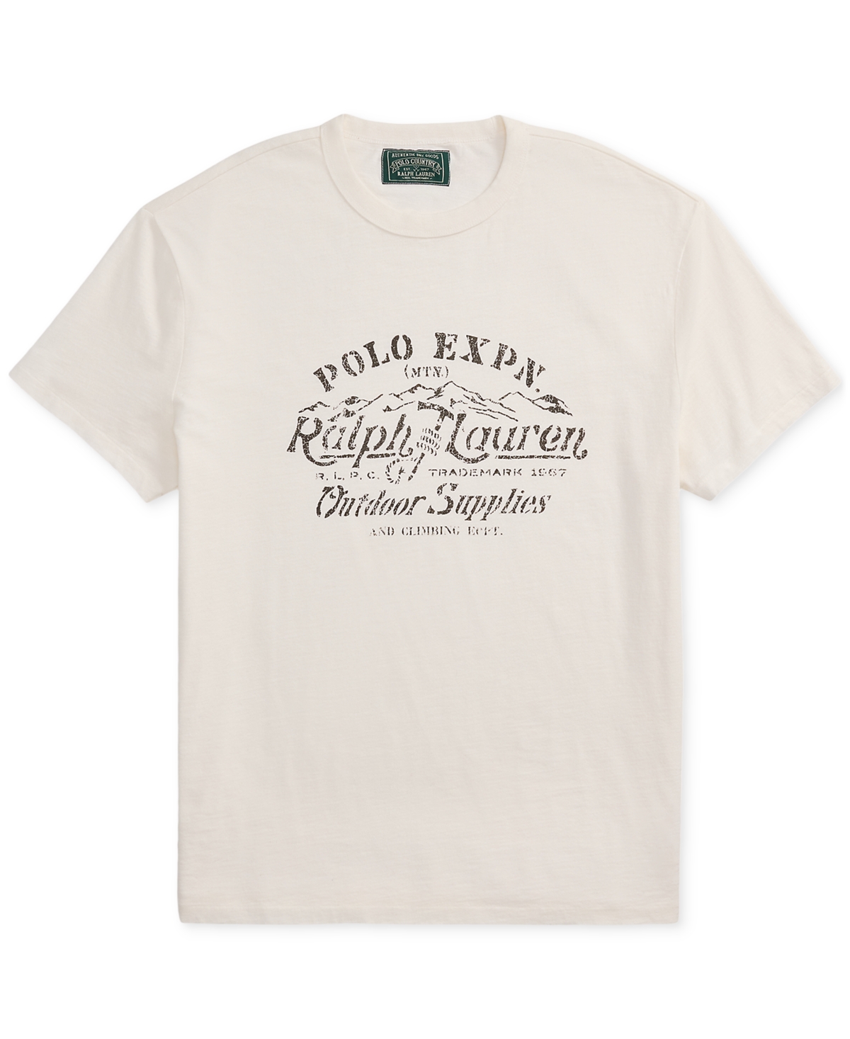 Polo Ralph Lauren Men's Classic-fit Slub Jersey Graphic T-shirt In White