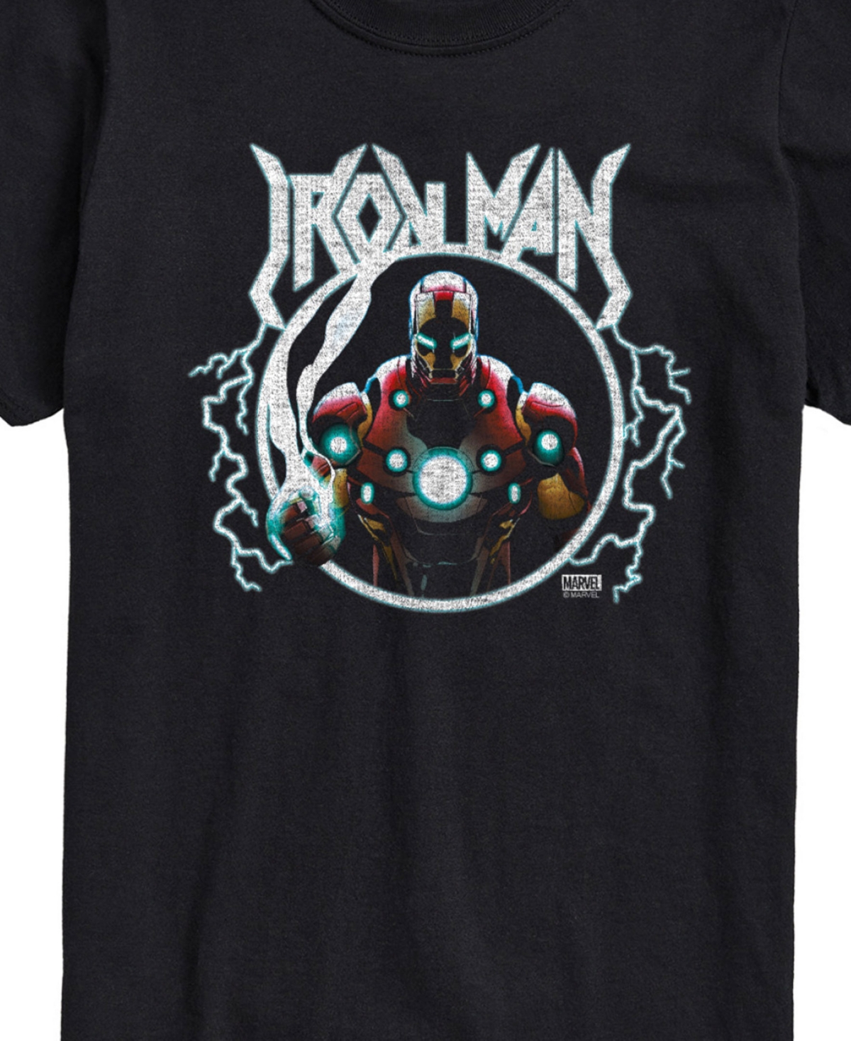 Airwaves Men's Iron Man Short Sleeve T-shirt In Black