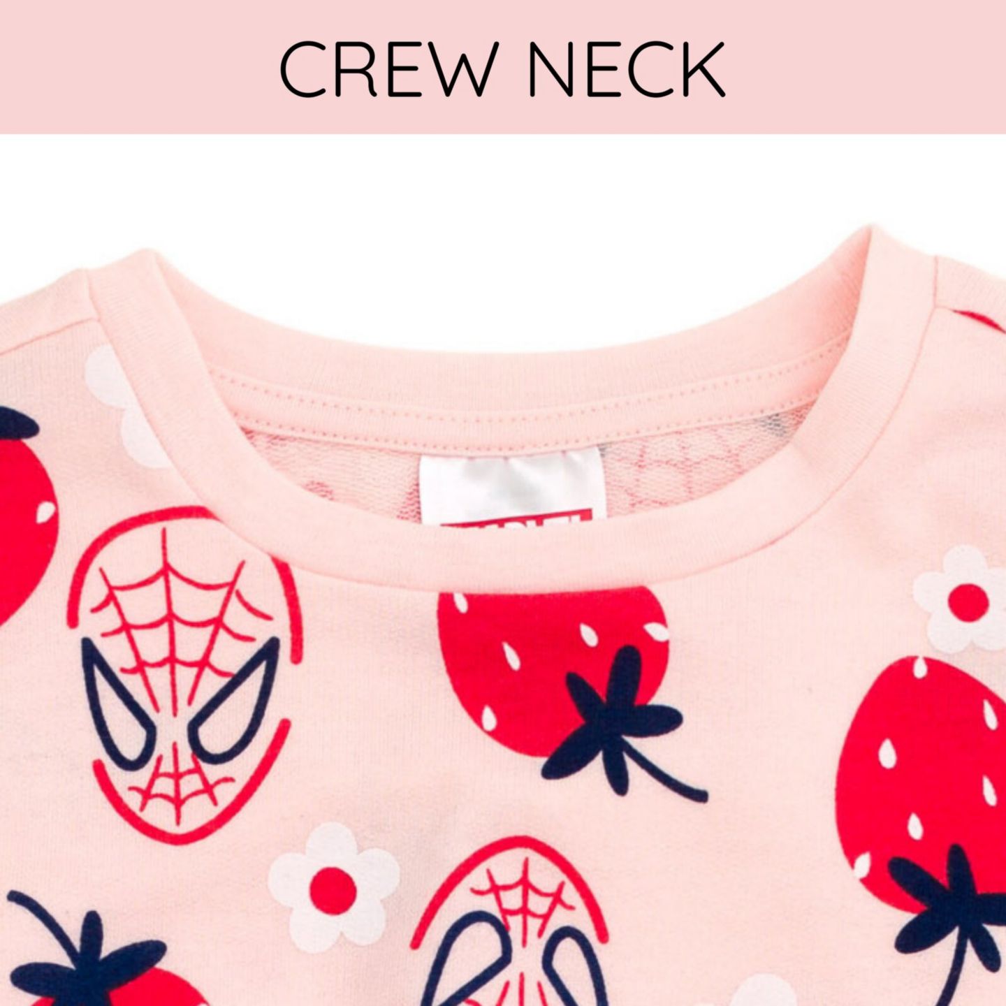 Детское платье Spider-Man Marvel Girls French Terry Skater Dress Toddler to, цвет: Розовый — фото 2