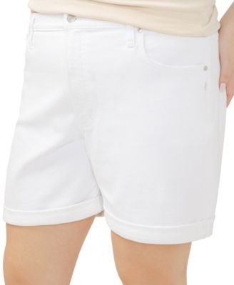 Plus Size Boyfriend Relaxed Mid Rise Shorts