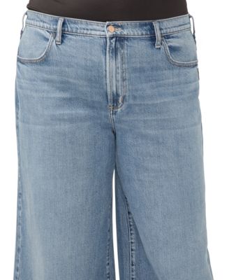 Plus Size Highly Desirable High Rise Ultra Wide Leg Jeans