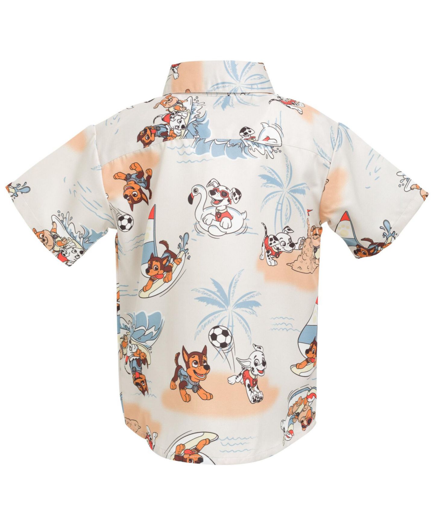 Рубашка Paw Patrol Matching Family Hawaiian Button Down Dress Shirt для мальчиков, цвет: Коричневый — фото 2