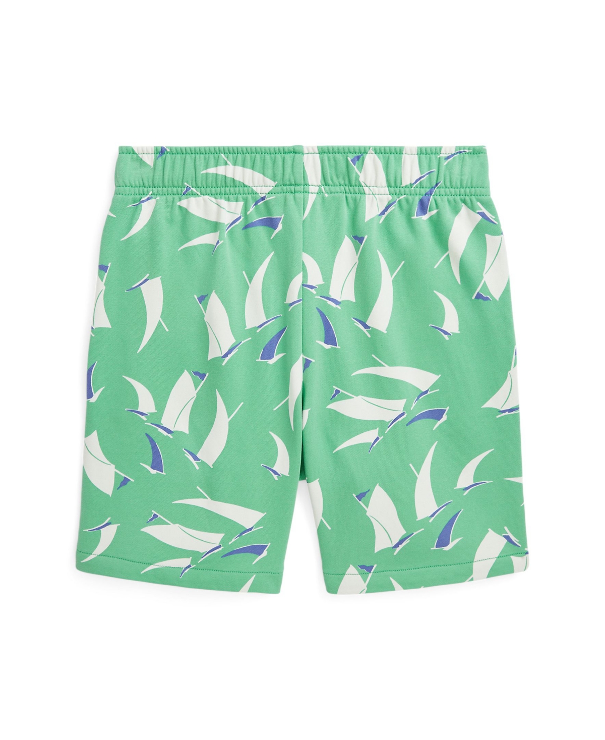 Polo Ralph Lauren Sailboat-print French Terry Short In Deco Sails Print,green