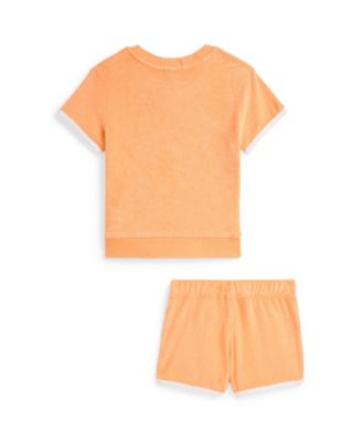 Toddler and Little Boys Terry Sweatshirt and Short Set